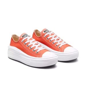 Converse chuck taylor all star platform sneakers in dusty orange